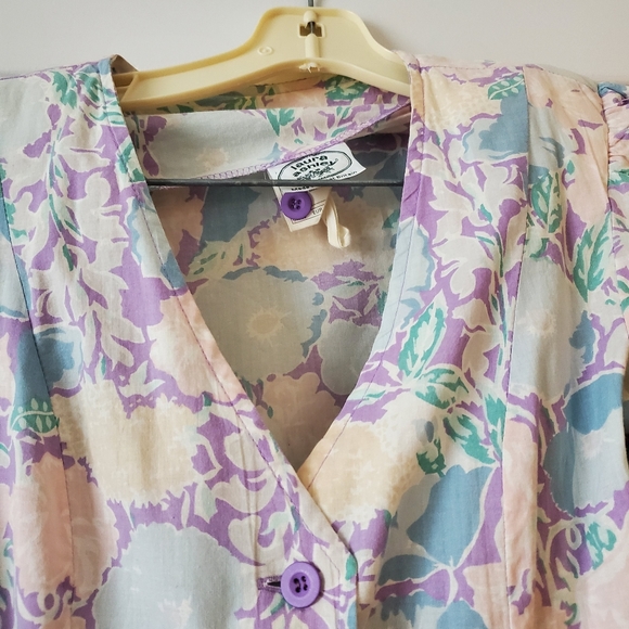 Vintage Laura Ashley Floral Spring dress US size 6 - Picture 2 of 10